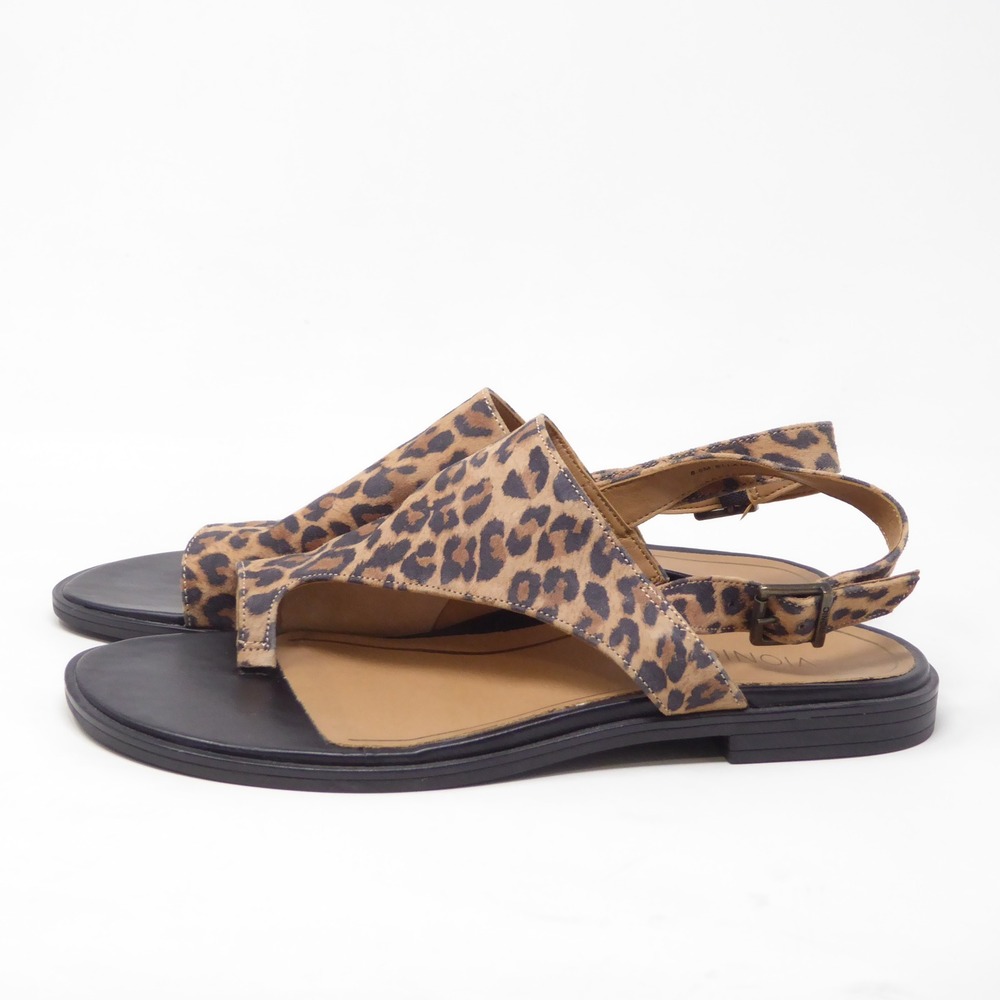 Vionic Women Ella Sandal Brown Leopard Print Slingback Leather Size 8.5 FLAWLESS - Picture 5 of 9